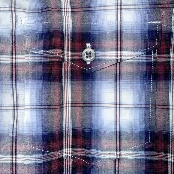 Men’s Banana Republic Plaid Button-Down Shirt Size Medium - Picture 4 of 5